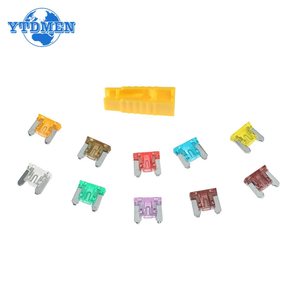90 шт./коробка Мини-предохранители Автомобильные Автомобильные Грузовые Ассортимент Набор Предохранителей 40A 5A 7.5A 10A 15A 20A 25A 30A 35A