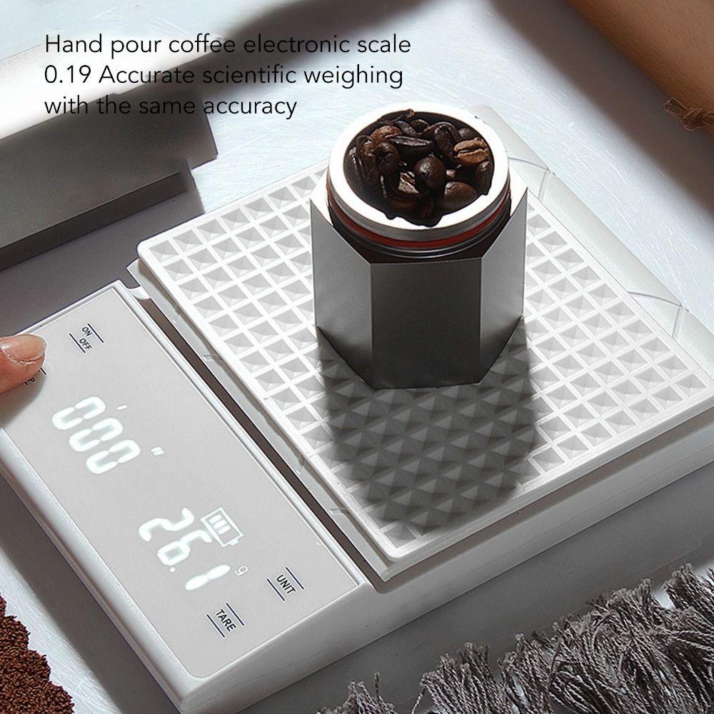Battery Powered Electronic Jewelry Scale High Precision High Accuracy Scale Pour-Over Coffee