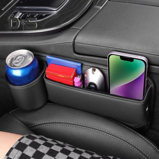 1 шт/2 шт автокресло заполнитель зазоров органайзер искусственная кожа держатель для стакана зазор сумка универсальная автомобильная консоль боковой дополнительный ящик для хранения очков телефонов ключей карт