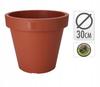 Decorative terracotta garden pot 30 x 26 cm round