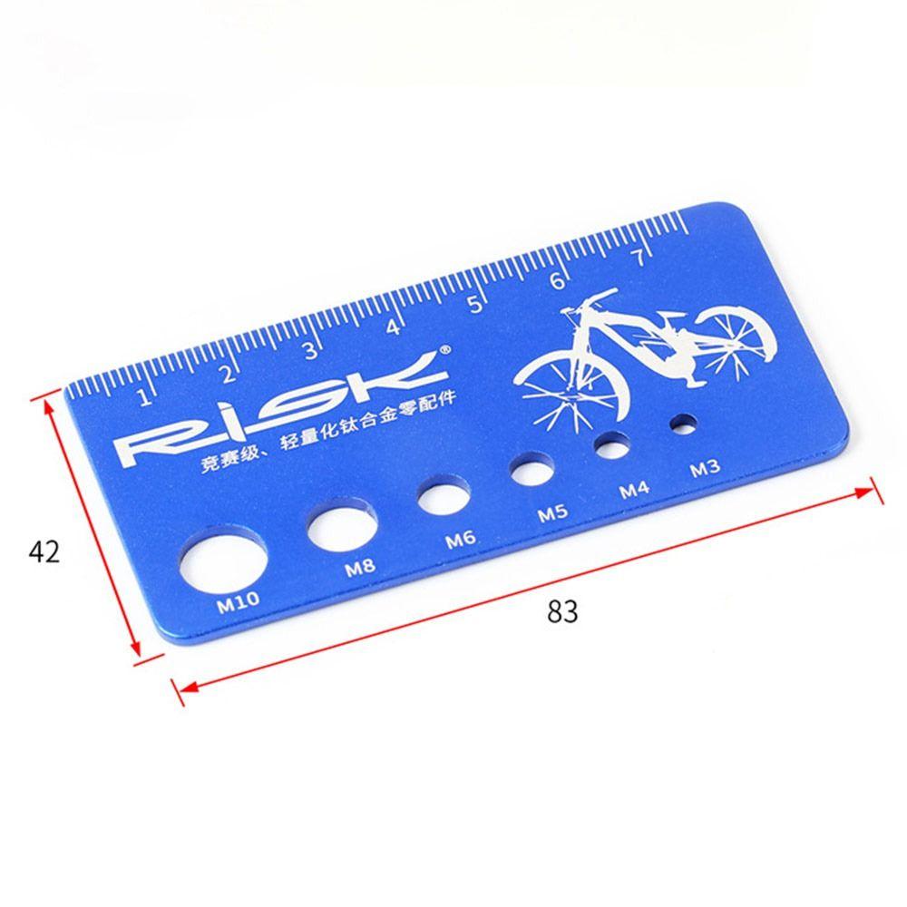 Bolts Screws Size Checker Measurement Card Screw Nut Thread Bike Screw Bolt Measuring Ruler Gauge