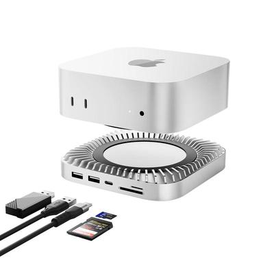 MOVE SPEED USB-C хаб-расширитель для Mac Mini со слотом для SSD и охлаждающей подставкой