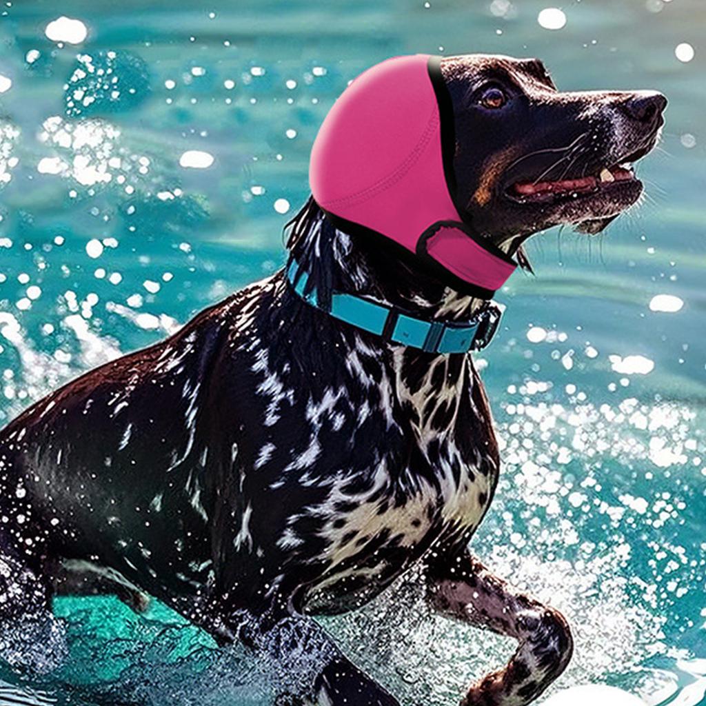 No Shake Ear Wrap Dog Ear Covers for Bathing Drying Swim& Noise Protection