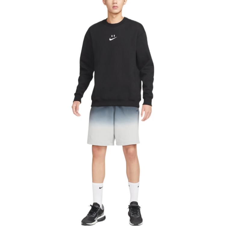 Nike Sweatshirts Men's Black Crew Neck Thickened Regular FB8969-010