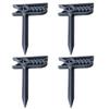 4pc Beach Towel Clips 3D Printed Alligator Design Picnic Blanket Holders Sandproof Ground Sheet Fasteners for Outdoor Use