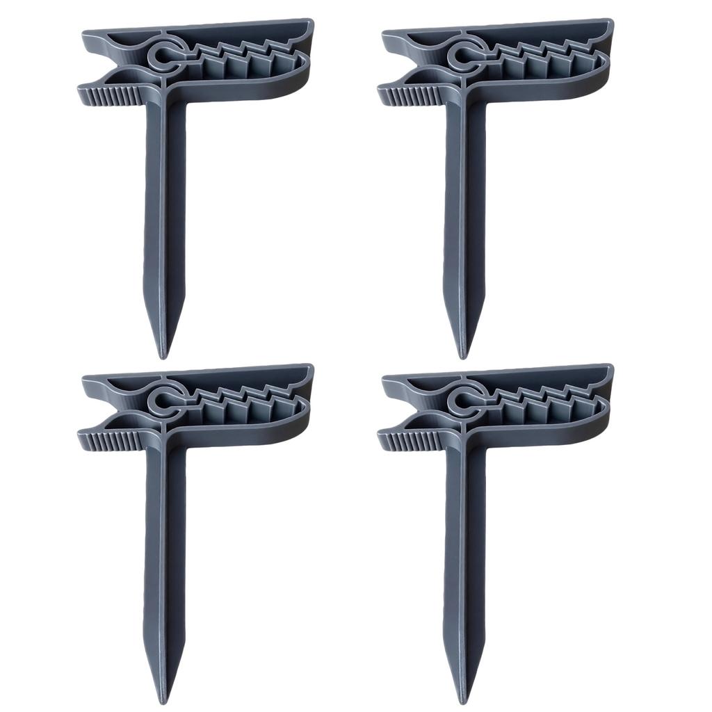 4pc Beach Towel Clips 3D Printed Alligator Design Picnic Blanket Holders Sandproof Ground Sheet Fasteners for Outdoor Use