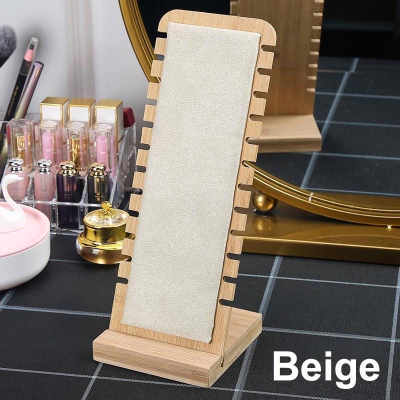 Новая мода бамбуковые ювелирные изделия ожерелье органайзер для ювелирных изделий деревянный мульти кулон полка рамка для дисплея