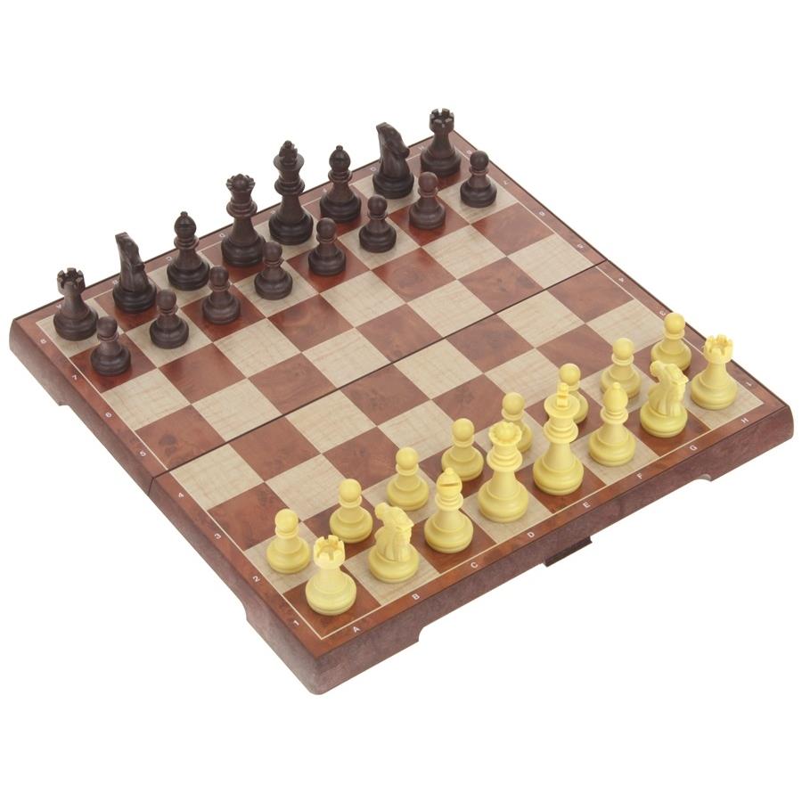 Chess Checkers Magnetic Classic Large Magnet Game 2in1 31x31 cm