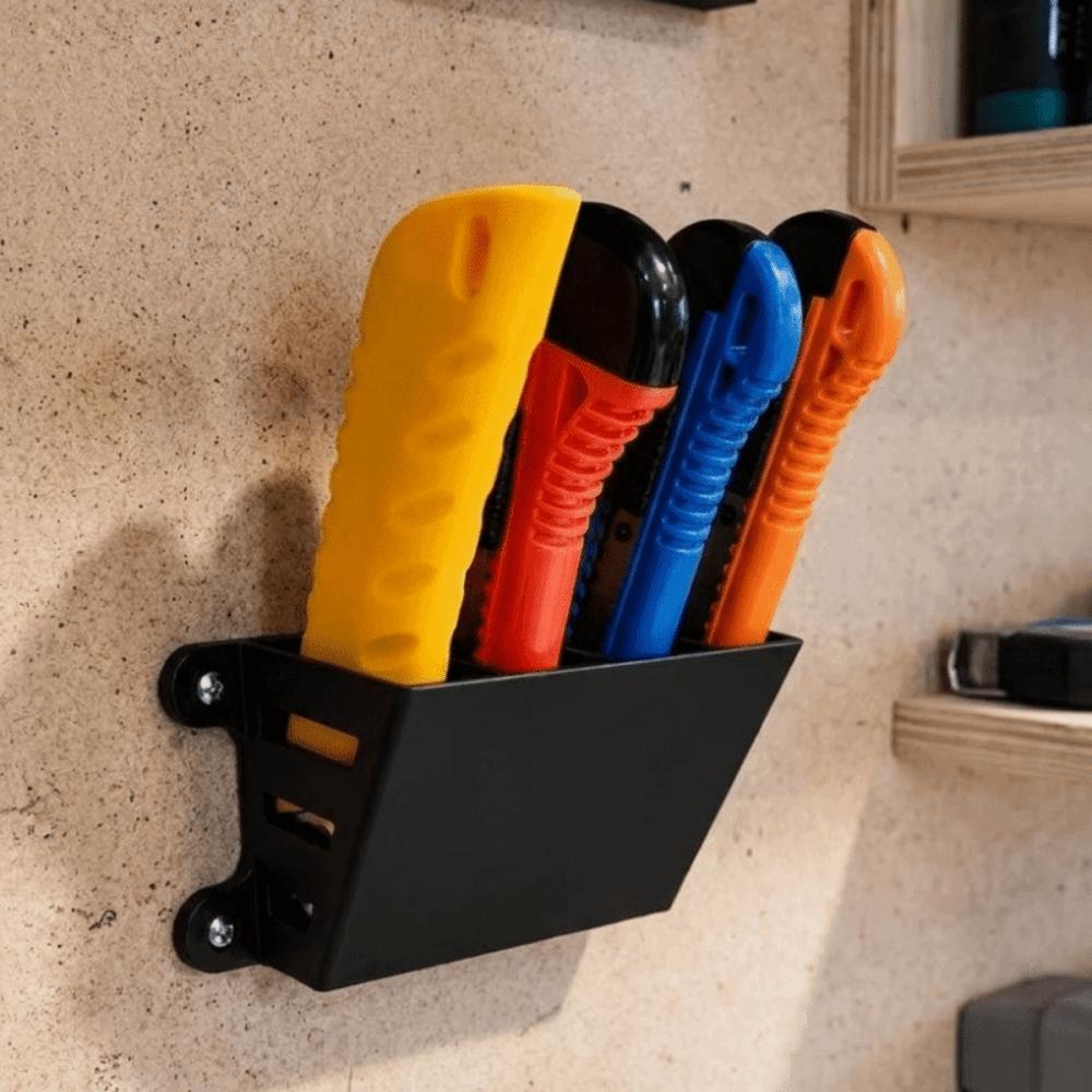 Plastic Workbench Wall Supply Holder 3D Printed Utility Storage Organizer DIY Work Station