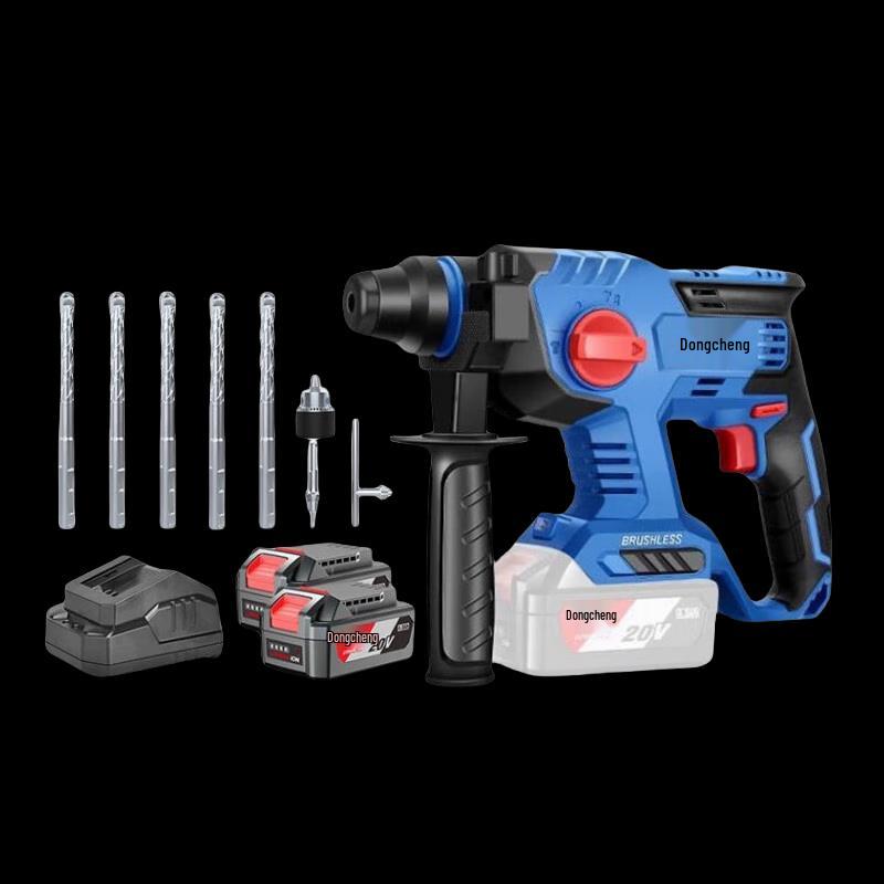 Dongcheng Cordless Brushless Rotary Hammer Impact Drill CN plug (adapter included)