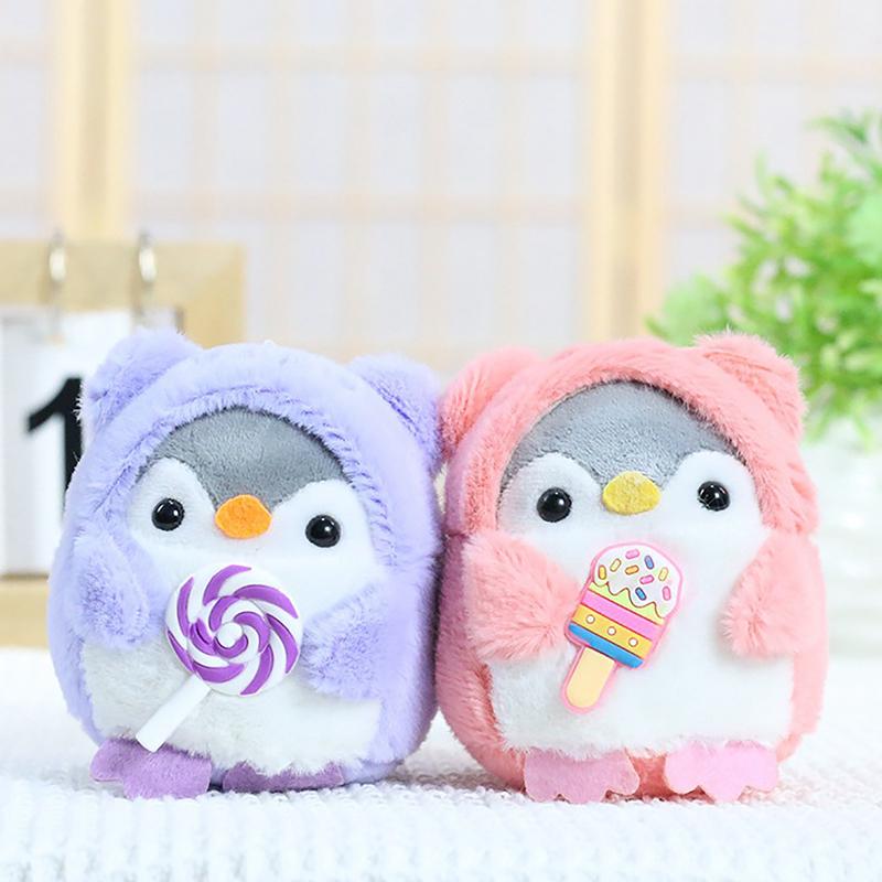 9Cm Small Penguin Plush Keychains Cute Plushie Doll Anime Kawaii Toys For Children Pendant Key Chain Woman Girl Birthday Gift