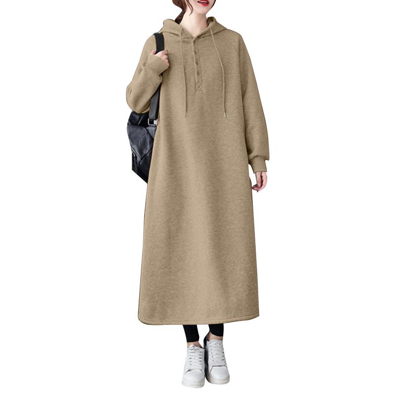 ZANZEA Женские повседневные толстовки с капюшоном с длинным рукавом на осень-зиму