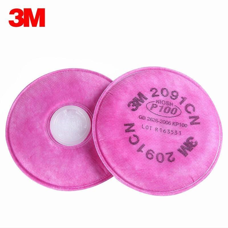 3M Комплект респиратора 6200 с полумаской и фильтрами 2091 P100