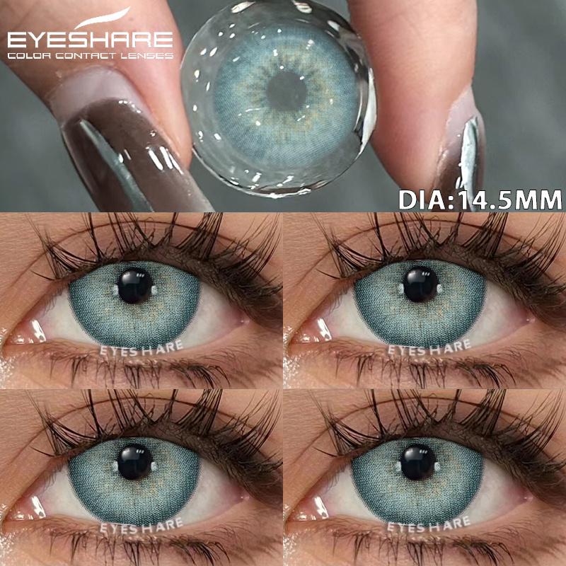 1 Pair Natural Color Contact Lenses Color Contact Lenses for Eyes Gray Eye Contacts Blue Eye Lens Fashion Green Lenses