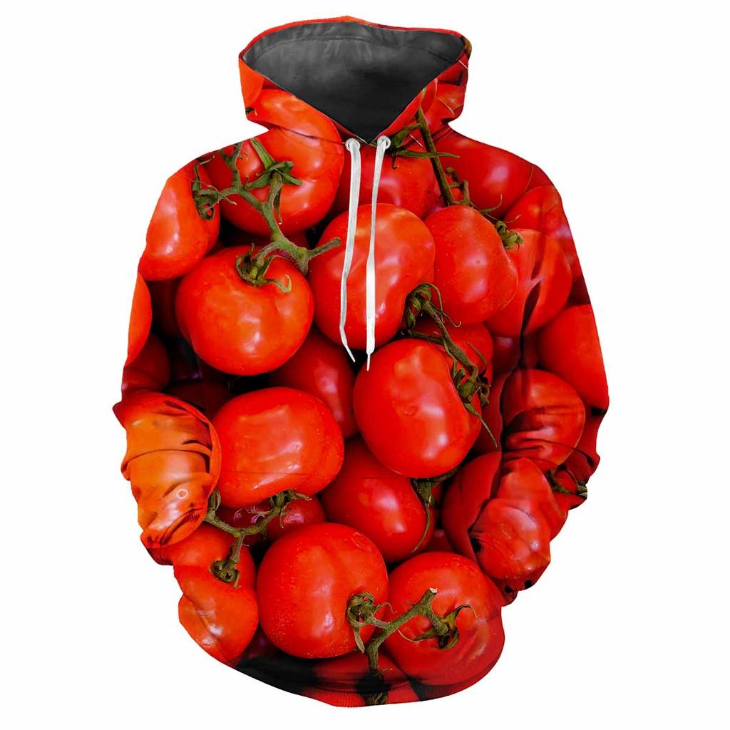 Autumn Fruit Vegetable 3D Print Hoodies Men Women Fashion Casual Sweatshirts Oversized Hoodie Pullovers Tracksuit Clothing