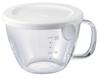 HARIO Glass Soup Microwave 300ml Made In Perfect for Side Cream and Homemade Food Cup, Safe, White, Capacity, Japan, Dishes, Soups, (XSC-1-W)