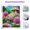 Diy Алмазная картина Цветочный дом Вышивка крестиком Мозаика Пейзаж Картина Стразы Настенный декор 30x40 см/12x16 дюймов