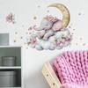 Милый слон облака луна спальня гостиная домашний фон украшение украшение настенные наклейки