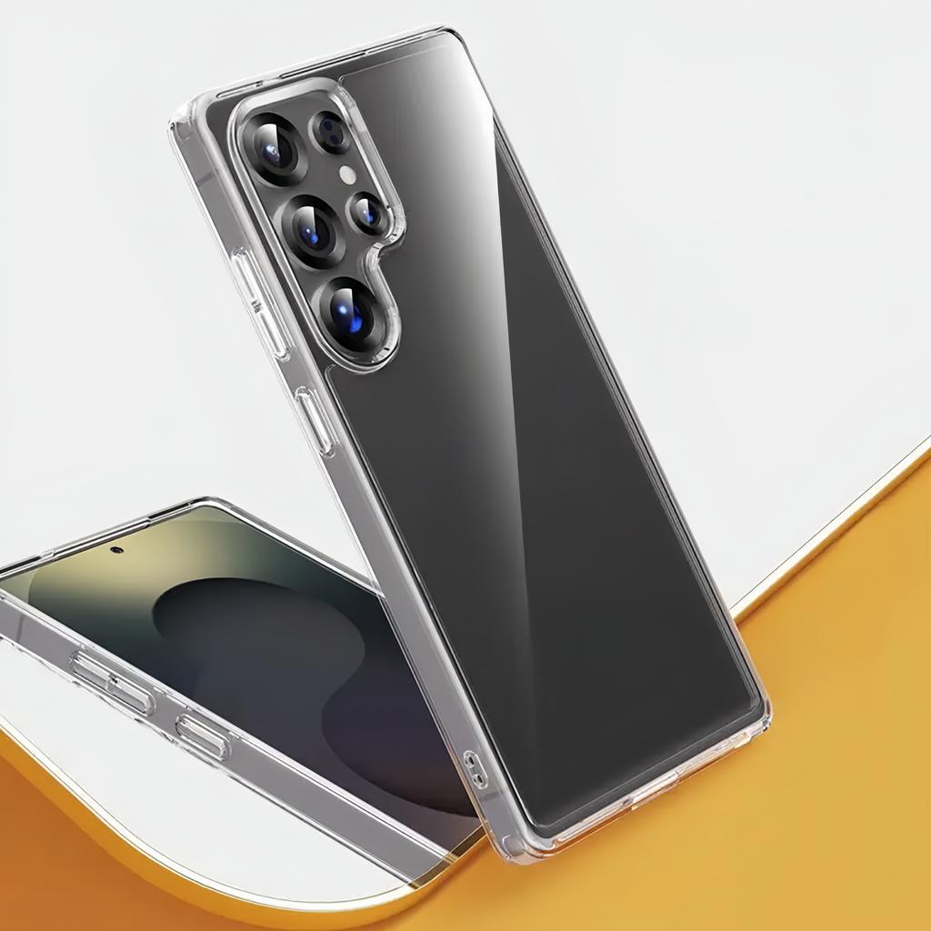 Прозрачный противоударный чехол из ТПУ для Samsung Galaxy S26 S25 Ultra Plus FE Edge - Прозрачный