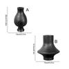1Pc Alien Vase Simple And Atmospheric Dried Flower Arrangement Artistic Atmosphere Carbon Wood Vase Retro Elegance