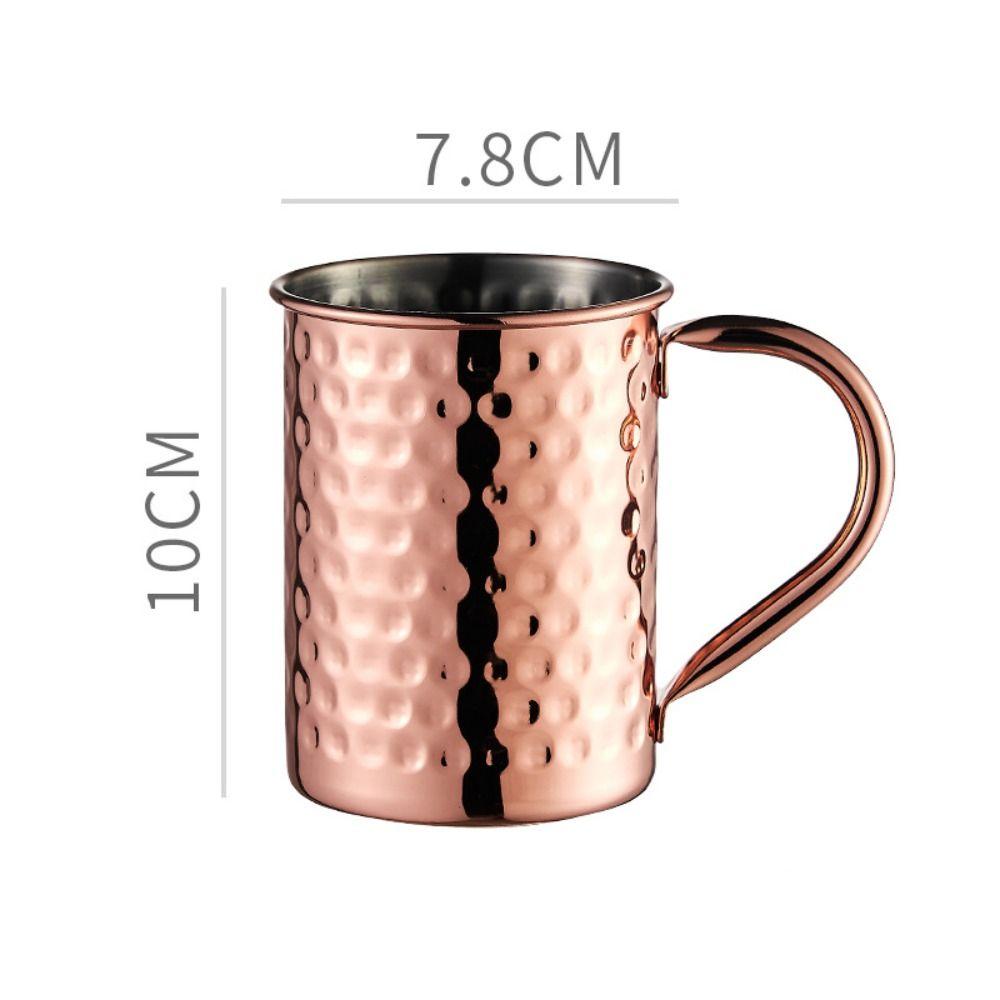Durable Coppery Beer Mugs 550ml Coffee Cup New Copper Moscow Mule Mug Bar Drinkware