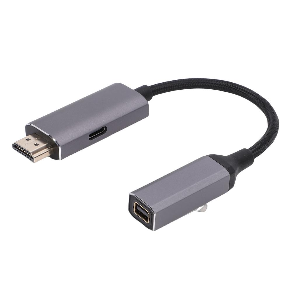 Кабель HD на Mini DisplayPort из алюминиевого сплава 1080P 60 Гц Однонаправленный HD Male на Mini DisplayPort Female Шнур с USB