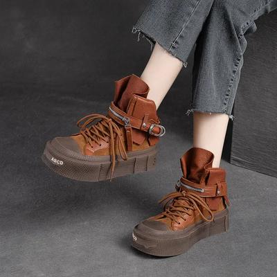 Мода 2024 года, натуральные сапоги 4 см, замша из коровьей кожи ROME, женские удобные новые весенние этнические туфли на плоской подошве, женские осенние мокасины до щиколотки