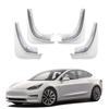 Mud Flaps For Tesla Model 3 Splash Guards Mud Flap Fender Mudguards Pack Of 4 Painted Gloss