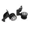 2pcs Luggage Wheels Replacement Locking 360 Degree Rotation Quiet Operation Flexible Universal