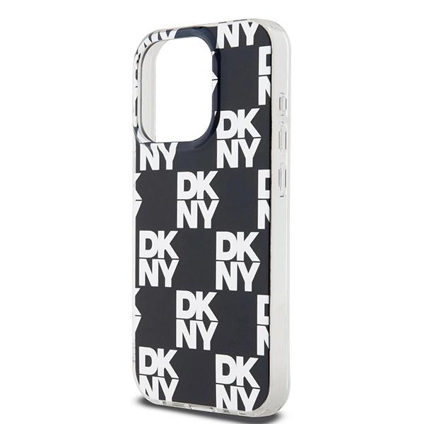 Dkny Iml Checkered Mono Pattern Case For Iphone 15 Pro Max - Black
