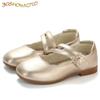 Обувь для девочек Принцесса Цветочные Большие Девочки Туфли Детская Обувь Для Девочек Мягкая Искусственная Кожа С Цветами Милые Детские Балетки Мэри Джейн