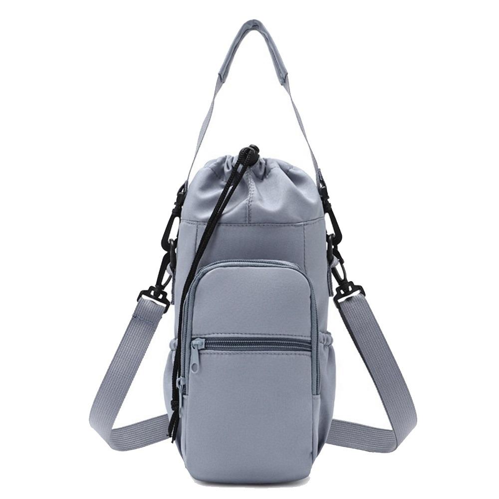 Регулируемый ремень Сумка для бутылки с водой Защитный чехол Изолированный Держатель для термобутылки с карманом для телефона Через плечо