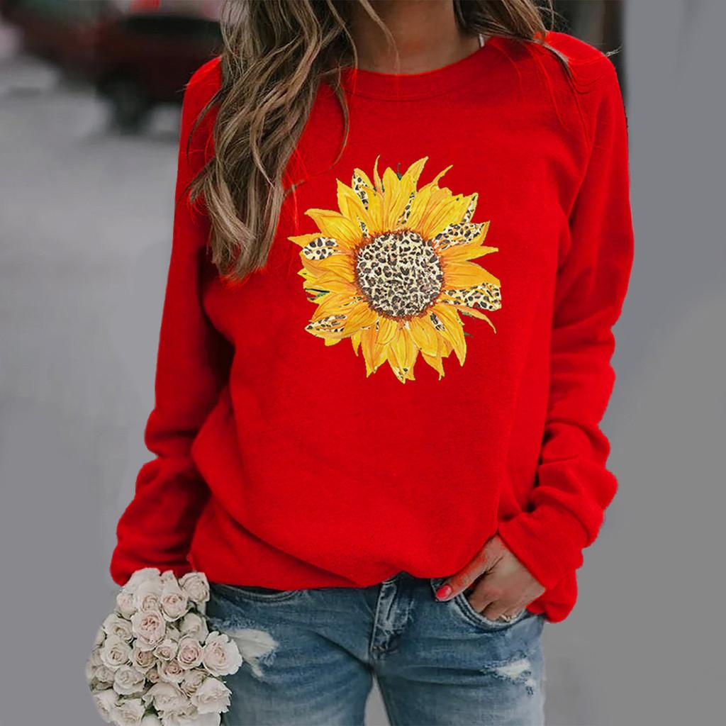 Новая толстовка с капюшоном с принтом подсолнечника 3D женские толстовки Y2k уличные толстовки свободный свитер с круглым вырезом Harajuku Girls женская одежда