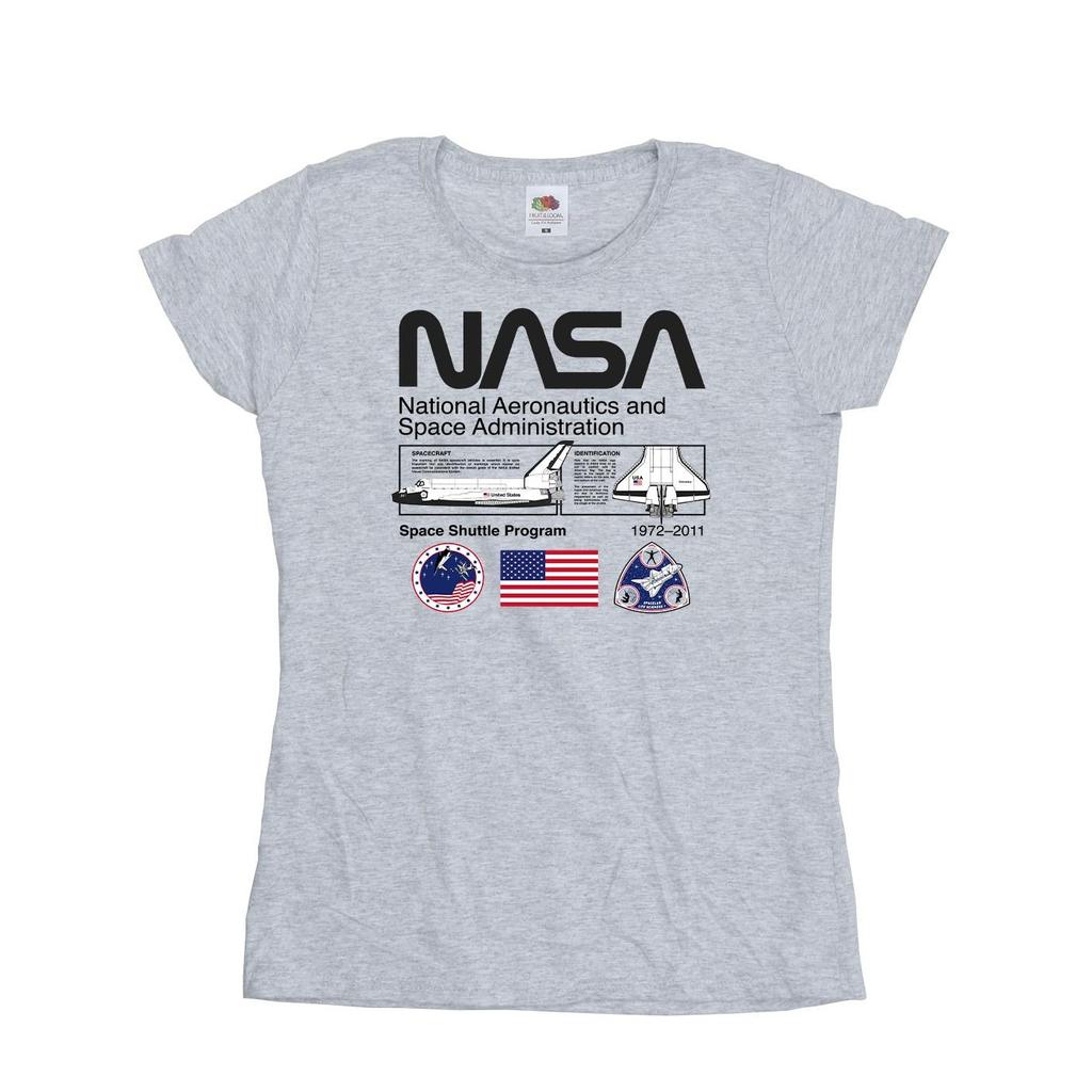 NASA Womens/Ladies Space Admin Cotton T-Shirt