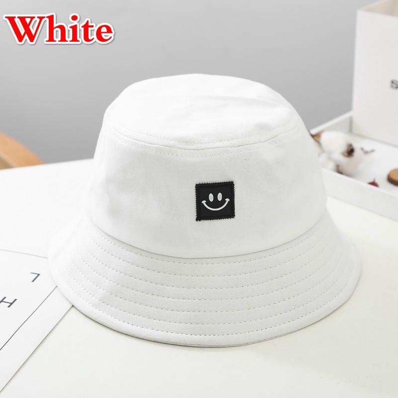 Unisex Foldable Smile Bucket Hat Outdoor Sunscreen Cap Fisherman Hats