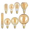 JOYBLISS E14 E27 Retro LED Spiral Filament Light Bulb 4W Warm Yellow 220V C35 A60 T45 ST64 T185 T225 G80 G95 G125 Vintage Edison Lamp