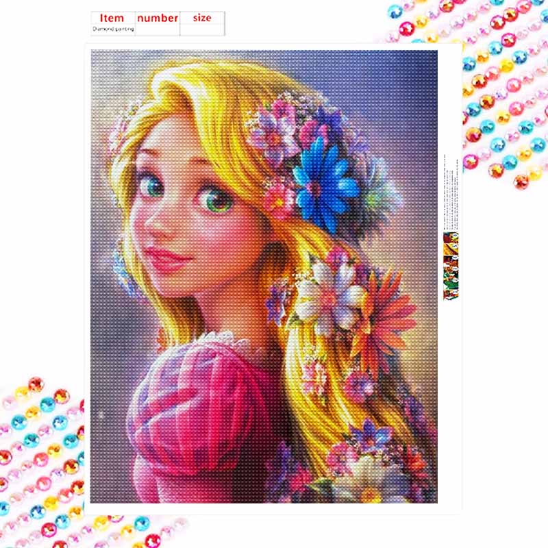 Disney Набор для алмазной мозаики Рапунцель Алмазная живопись 5D Алмазное искусство Декор для дома Креативный ручной работы Подарок