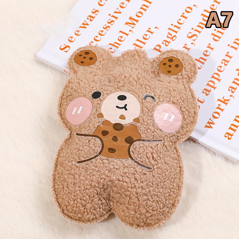 Милая теплая грелка для воды, наполненная водой, плюшевый бархат, маленькая портативная грелка для рук для студентов, мини-зимняя грелка для рук