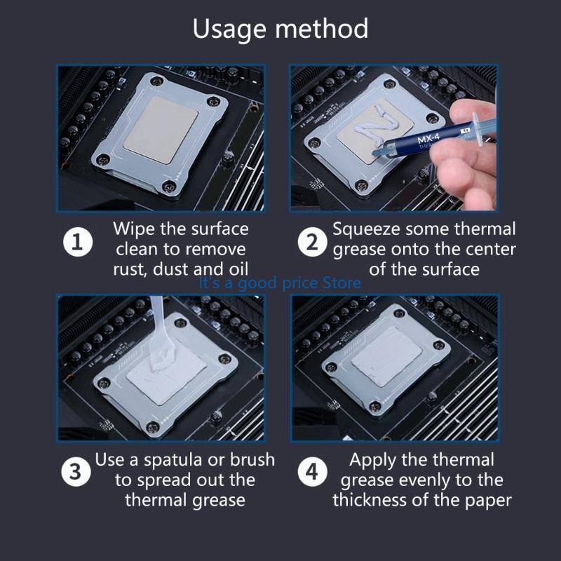 Термопаста MX4 Улучшенная охлаждающая термопаста 8 г Улучшает теплоотвод в электронике Охлаждение ЦП/ГП MX-4