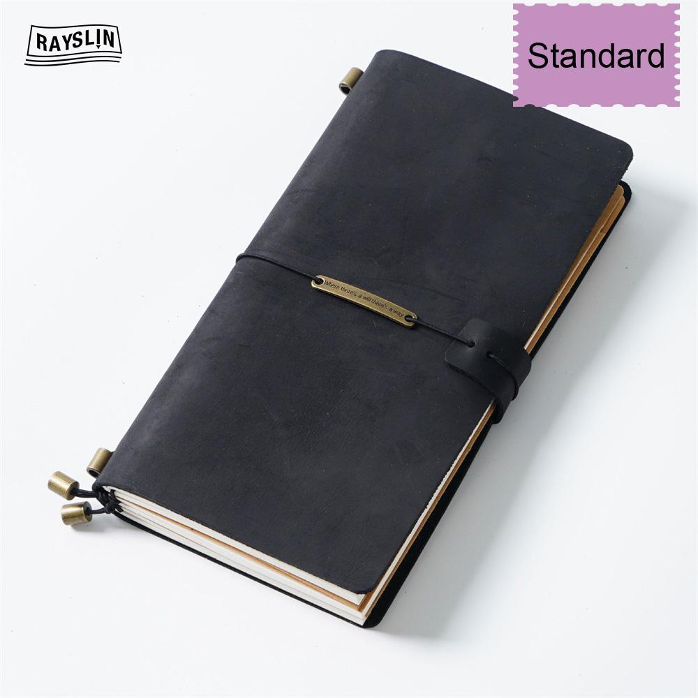 7 Colors 4 Sizes Travel Journal Genuine Leather Cover Handmade Notebook DIY A5 Diary Office School Note Book Free Embossing Name