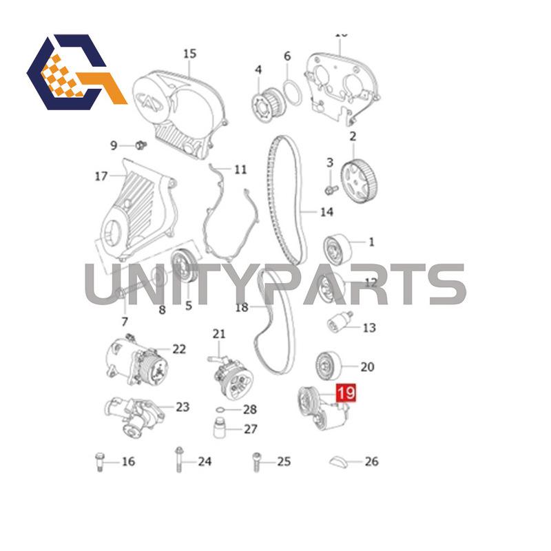 Engine Belt Tensioner For Chery A3 A5 Tiggo Cowin 3 Eastern Son V5 Apola X5 G5 DR5 DRDR 5 A11-8111200CA A118111200CA