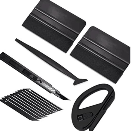 15 шт./компл., инструменты для тонировки окон, набор оконной пленки, профессиональный набор тонировочных пленок для автомобиля, квадратный фланелевой ракель, резак для резьбы