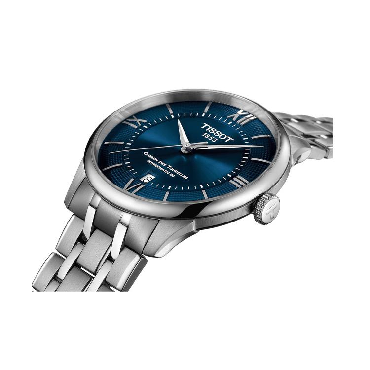 Tissot Автоматический Механический Механизм 50 метров Водонепроницаемость Мужские Часы Часы 39мм Синий Циферблат T139.807.11.048.00