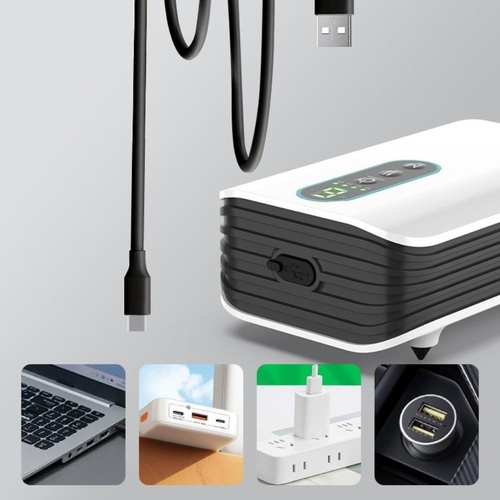 Аквариумный кислородный насос с одним/двумя отверстиями, двойного назначения, перезаряжаемый по USB, водонепроницаемый, ультратихий, портативный воздушный насос