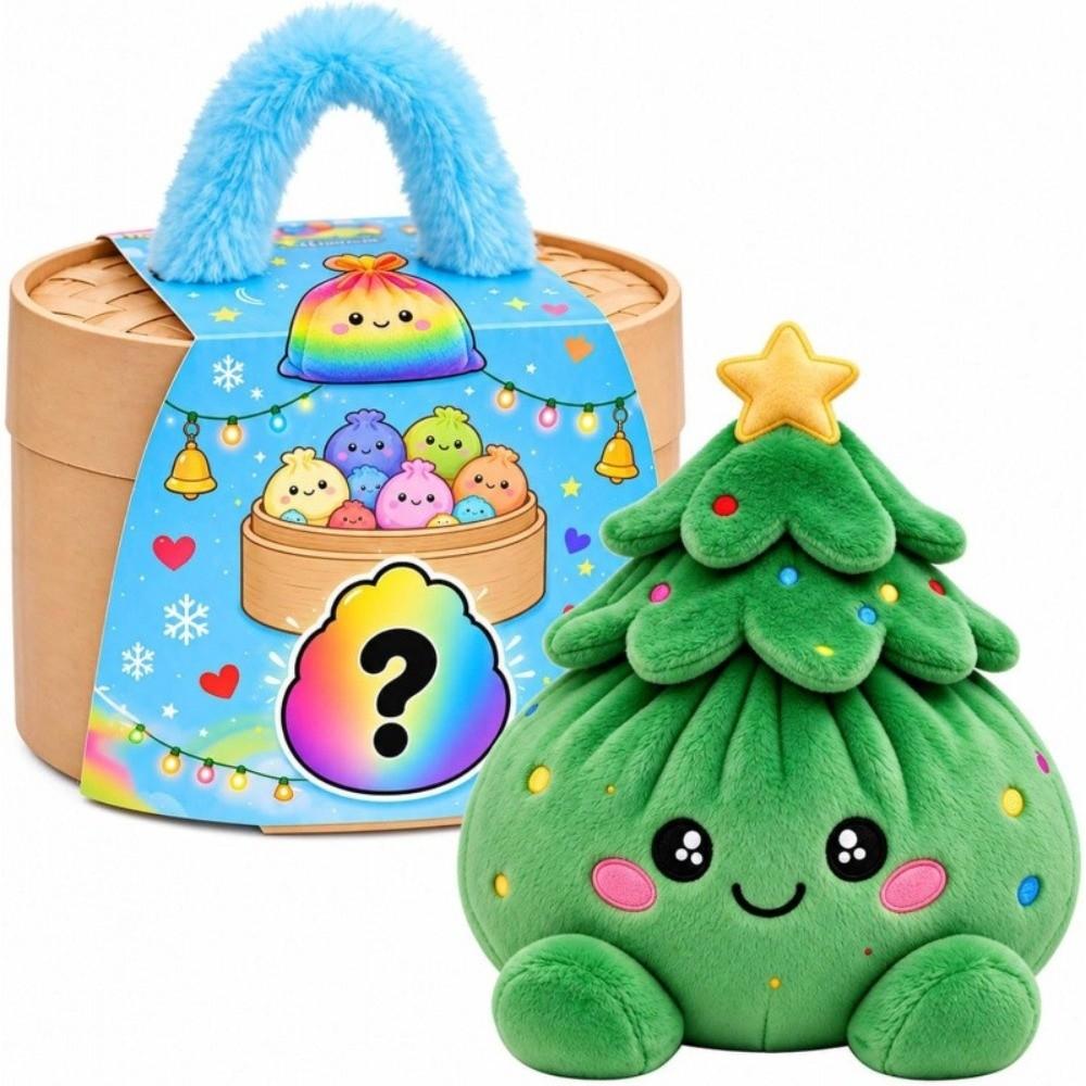Fidget Giant Christmas Dumpling Pillow Soft Stuffed Steamed Bun Toy Kids&Adults Gift