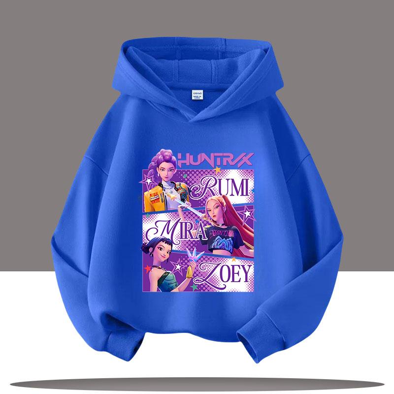 Autumn 3D KPop Demon Hunters Printed Hoodies Fashionable Casual Sports Long Sleeved Children's Boy and Girl Kids Unisex Hooded Sweatshirts