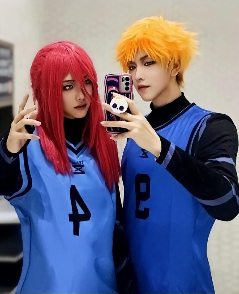 Blue Lock Cosplay Kunigami Rensuke Cosplay Costume with Kunigami Rensuke Soccer Training Team Kunigami Building First Jersey Number Blue Lock Rank 291