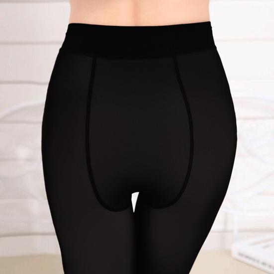 Женские зимние колготки с эластичной плюшевой подкладкой, однотонные, со средней талией, сохраняющие тепло, короткая юбка, платье, подходящие к низу, леггинсы, женские колготки