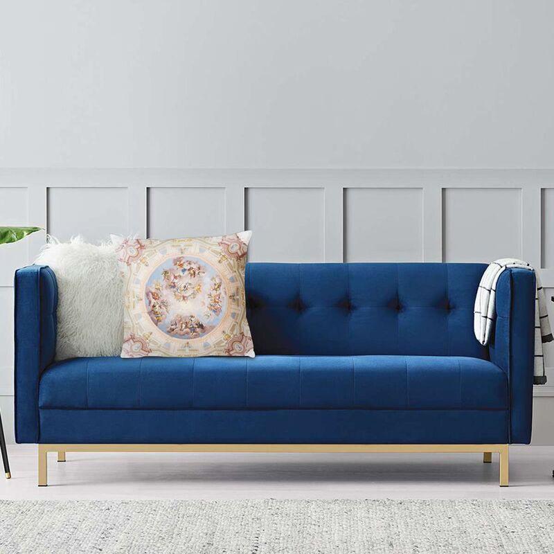 Потолочная художественная наволочка в стиле Ренессанс 50*50 см для гостиной, дивана, винтажная наволочка с изображением богов, ангелов и фрески, мягкая наволочка