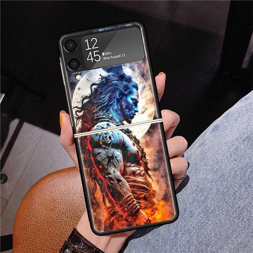 Lord Shiva Hindu God Buddha India Z Flip 7 Phnoe Case For Samsung Z Flip 6 5 4 3 5G Galaxy ZFlip7 ZFlip4 ZFlip5 ZFlip6 ZFlip3 Ph